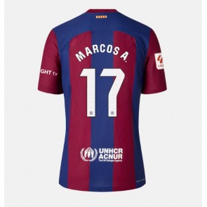 Barcelona Marcos Alonso #17 Koszulka Podstawowych Kobiety 2023-24 Krótki Rękaw